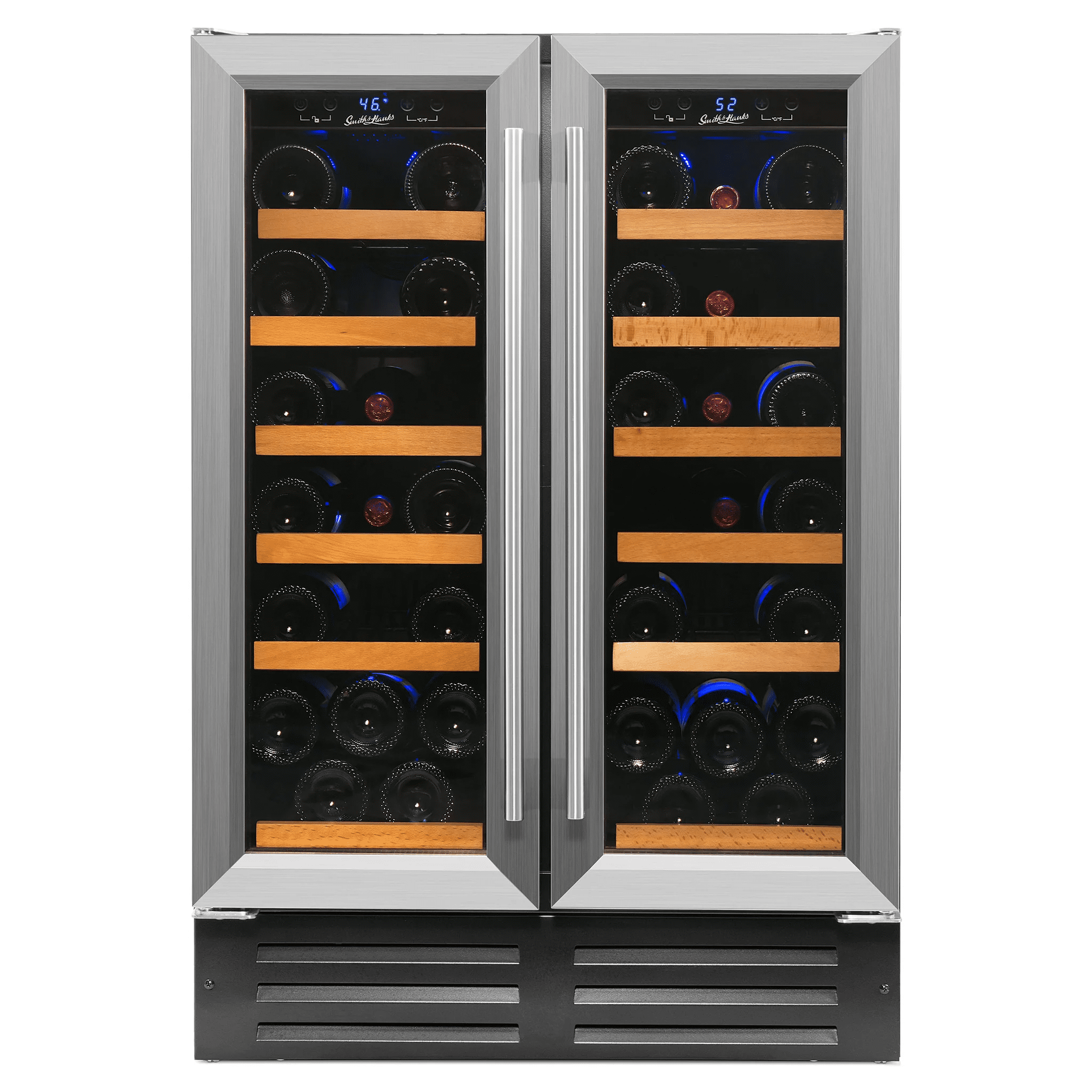40 Bottle Dual Zone Wine Cooler, Stainless Steel Door Trim 40 Bottle Dual Zone Wine Cooler, Stainless Steel Door Trim